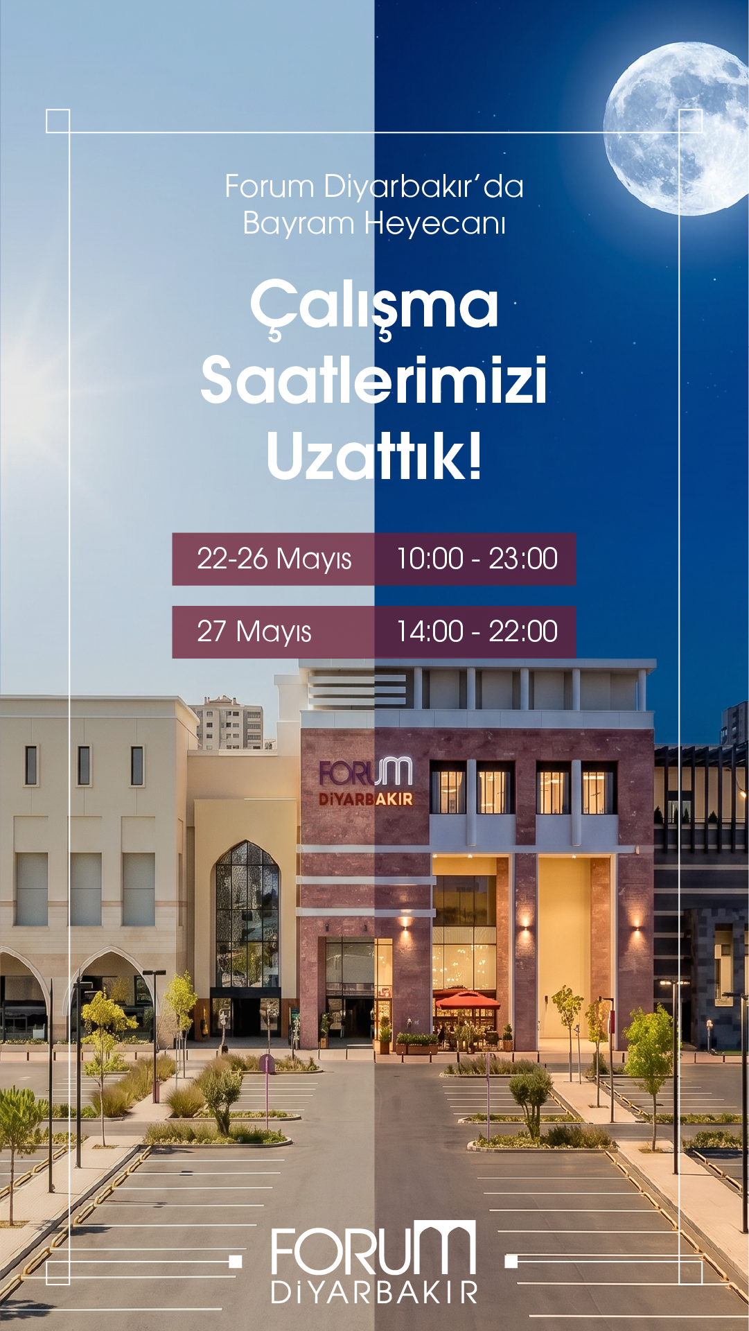 BAYRAMA ÖZEL ÇALIŞMA SAATLERİMİZ